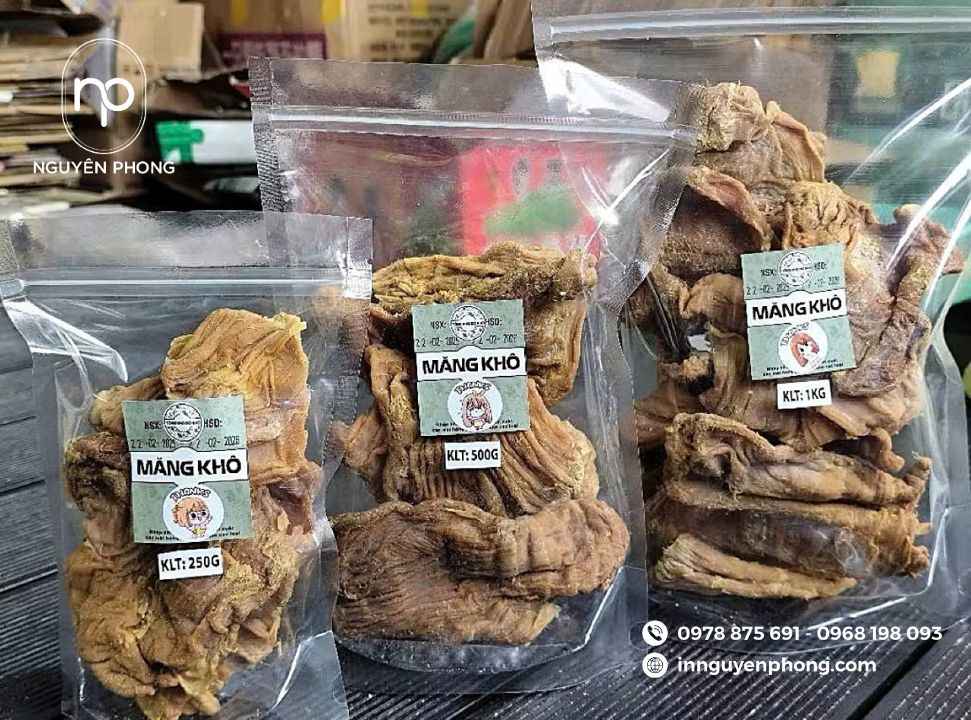 in tem nhãn măng khô bằng chất decal vỡ
